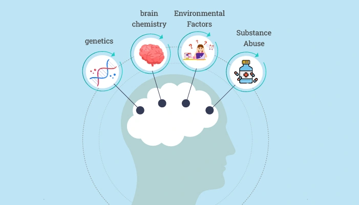 Family history of schizophrenia or mood disorders